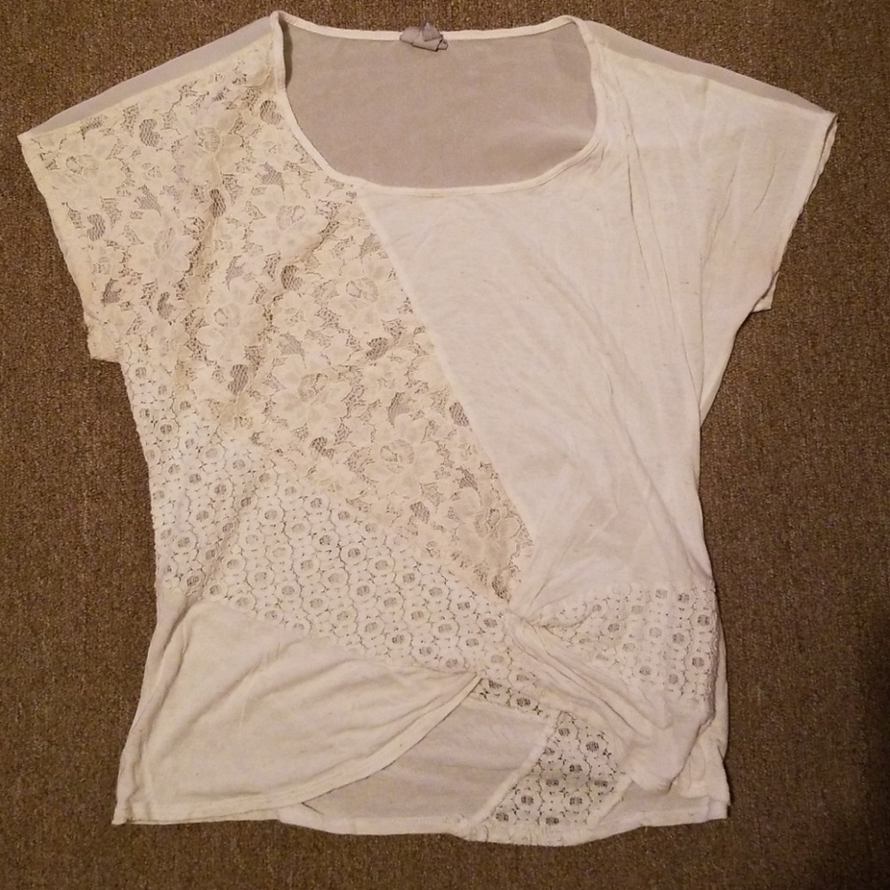 multi fabric top